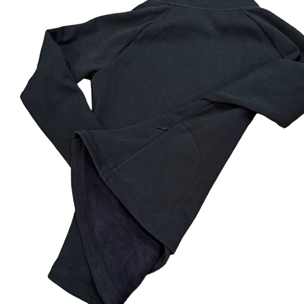 Athleta Cozy Karma Asymmetrical Black Pullover | Size XSmall (oversized) - Picture 4 of 5